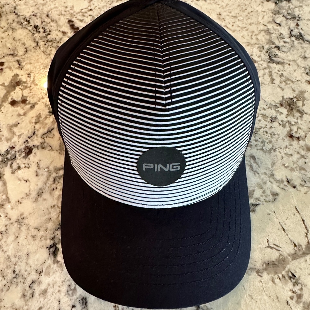Ping Snapback Navy Mens Golf Hat - New